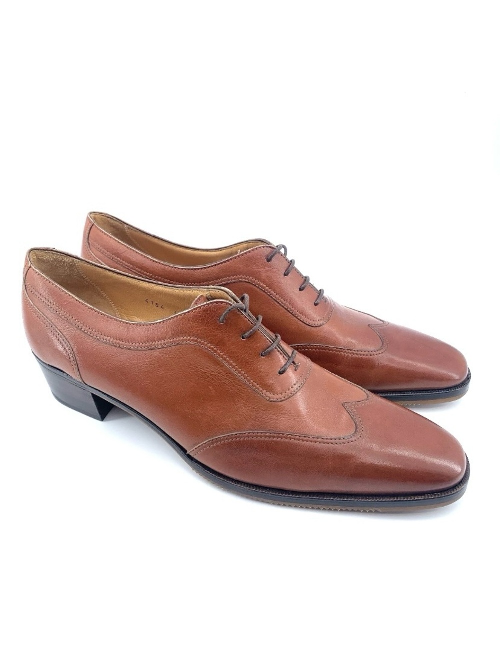 Gravati Brown Leather Derby Dress Shoes Men’s 10.5 Handmade in Italy